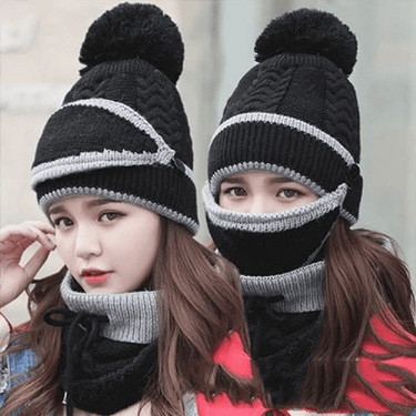 2022 New 3 in 1 Winter Beanie Set PeekWise